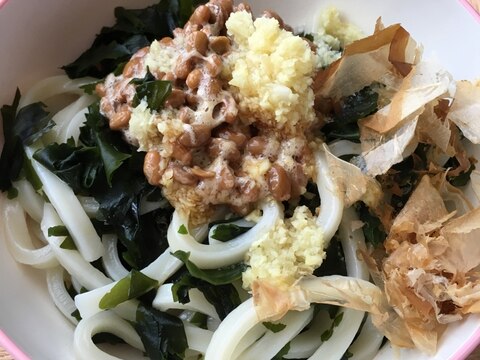 酢生姜納豆うどん